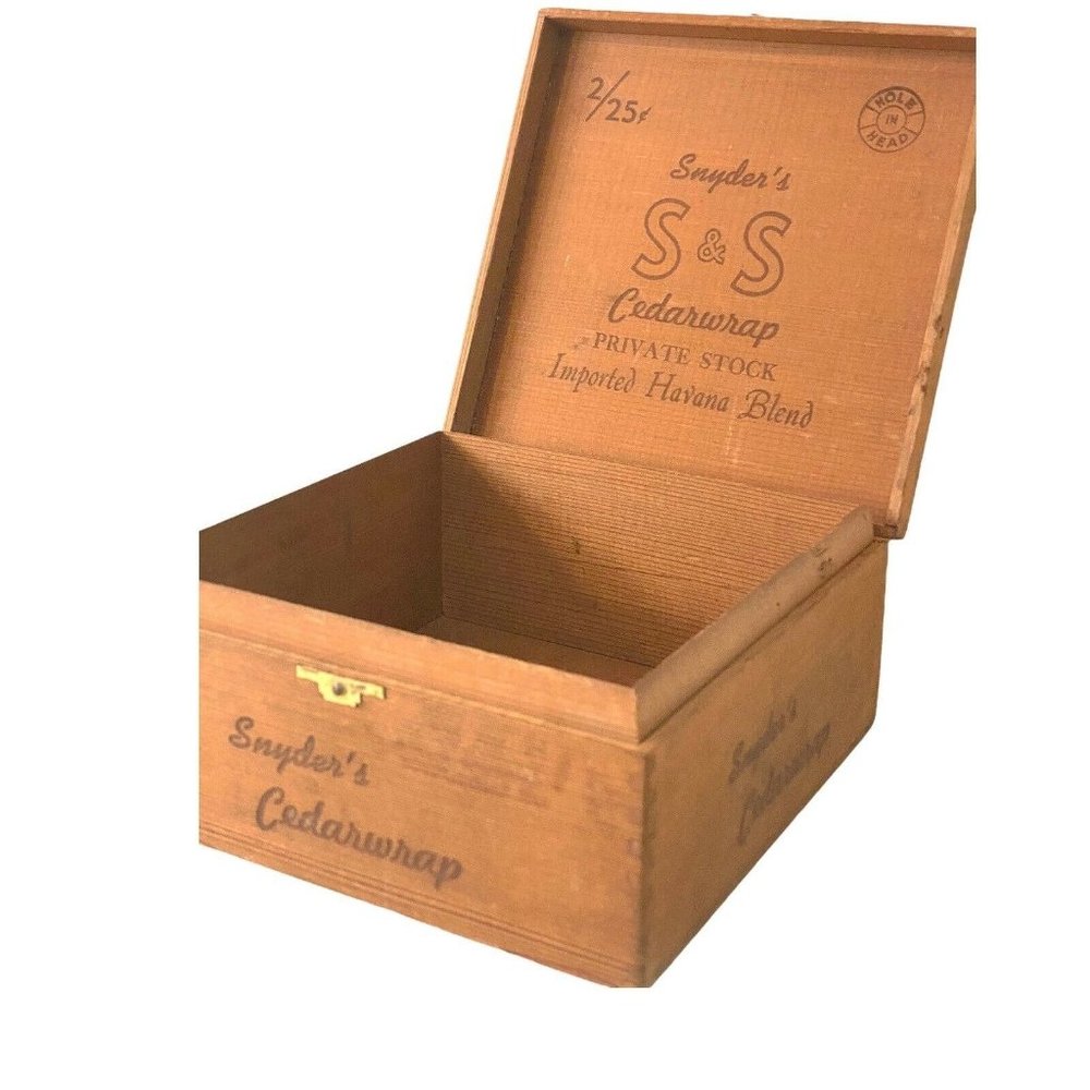 Vintage Snyder's Havana Cigar Box IMPORTED HAVANNA